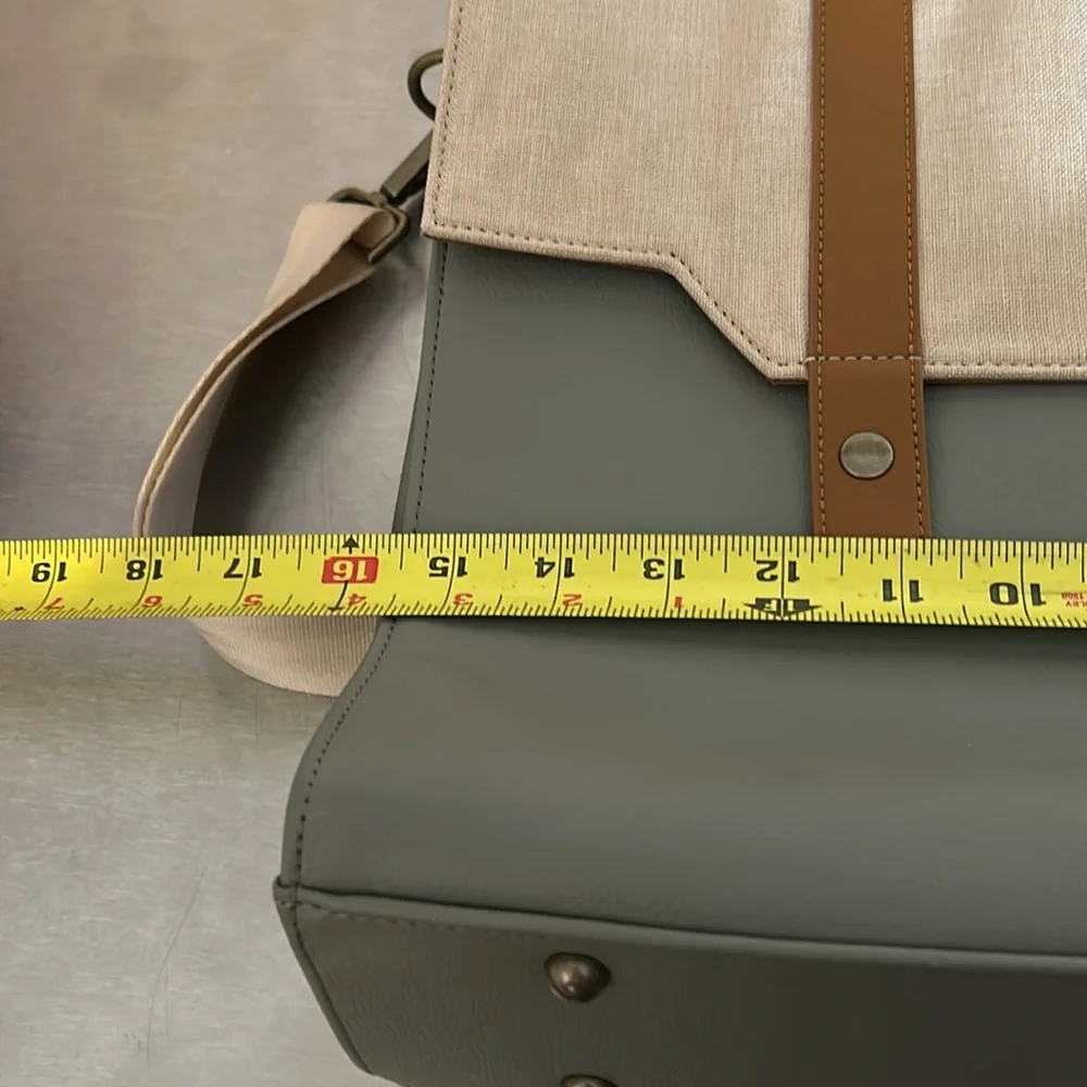 EPIC canvas, FAUX leather laptop, traveling bag